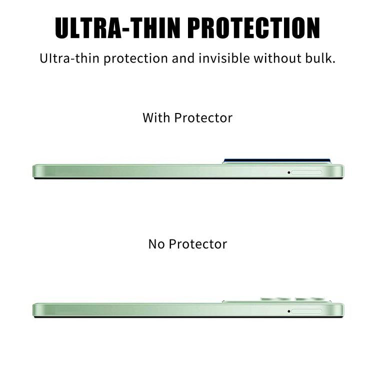 For Redmi 15 Kalebol Silk-Screened HD Anti-Fingerprint AR Integrated Camera Lens Tempered Glass Film