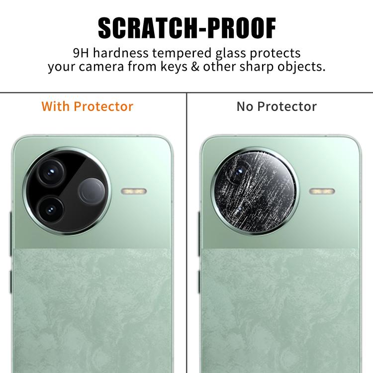 For Redmi K80 / K80 Pro Kalebol Silk-Screened HD Anti-Fingerprint AR Integrated Camera Lens Tempered Glass Film