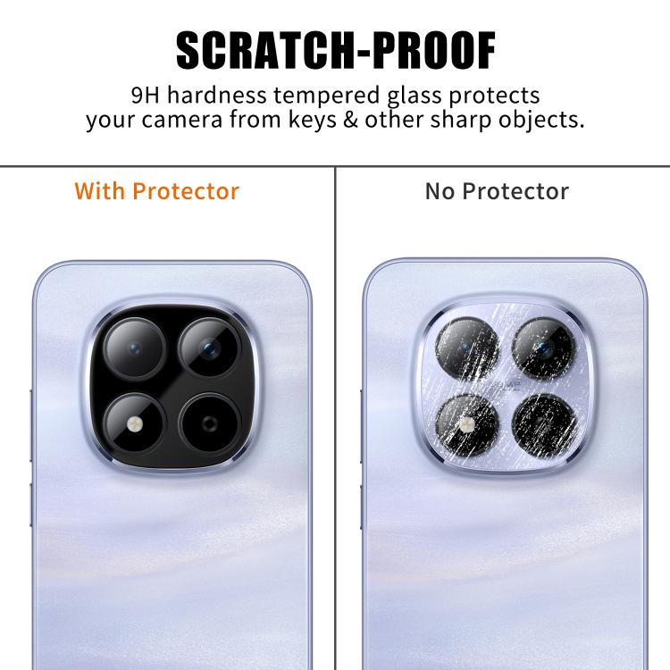 For Redmi Note 15 Pro / 15 Pro+ 5G Kalebol Silk-Screened HD Anti-Fingerprint AR Integrated Camera Lens Tempered Glass Film