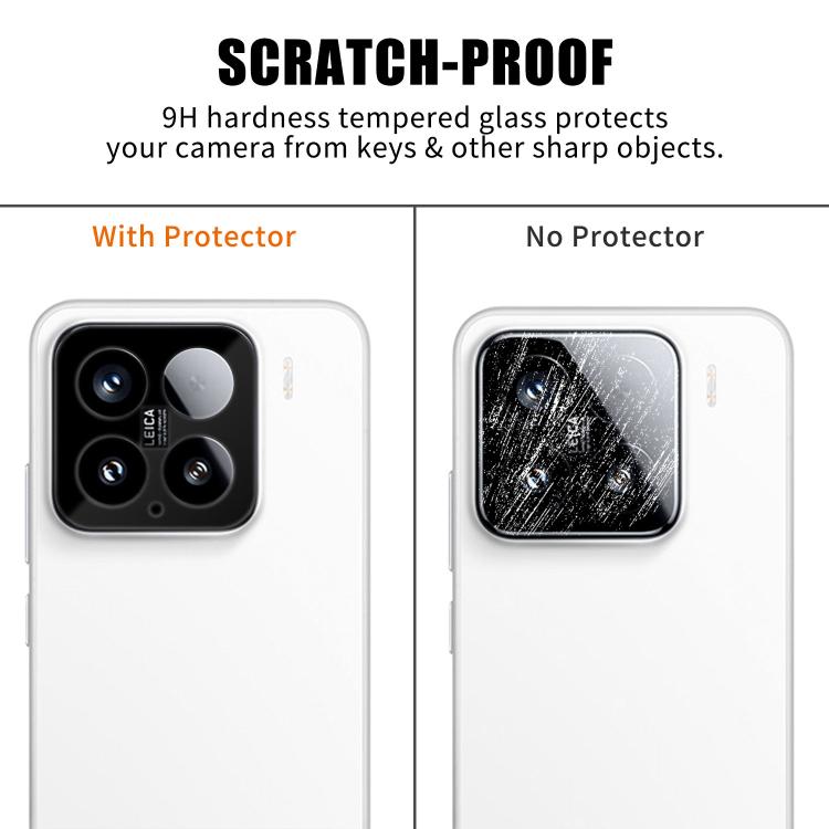 For Xiaomi 15 Kalebol Silk-Screened HD Anti-Fingerprint AR Integrated Camera Lens Tempered Glass Film