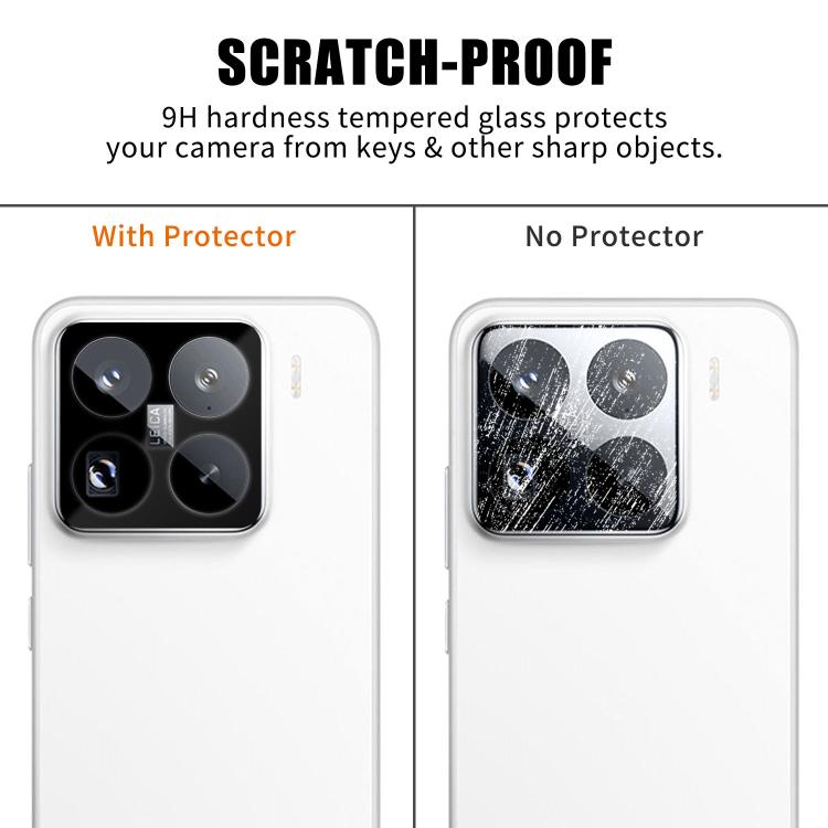 For Xiaomi 15 Pro Kalebol Silk-Screened HD Anti-Fingerprint AR Integrated Camera Lens Tempered Glass Film