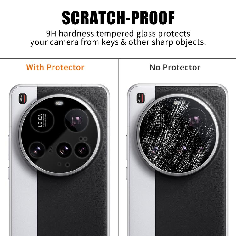 For Xiaomi 15 Ultra Kalebol Silk-Screened HD Anti-Fingerprint AR Integrated Camera Lens Tempered Glass Film