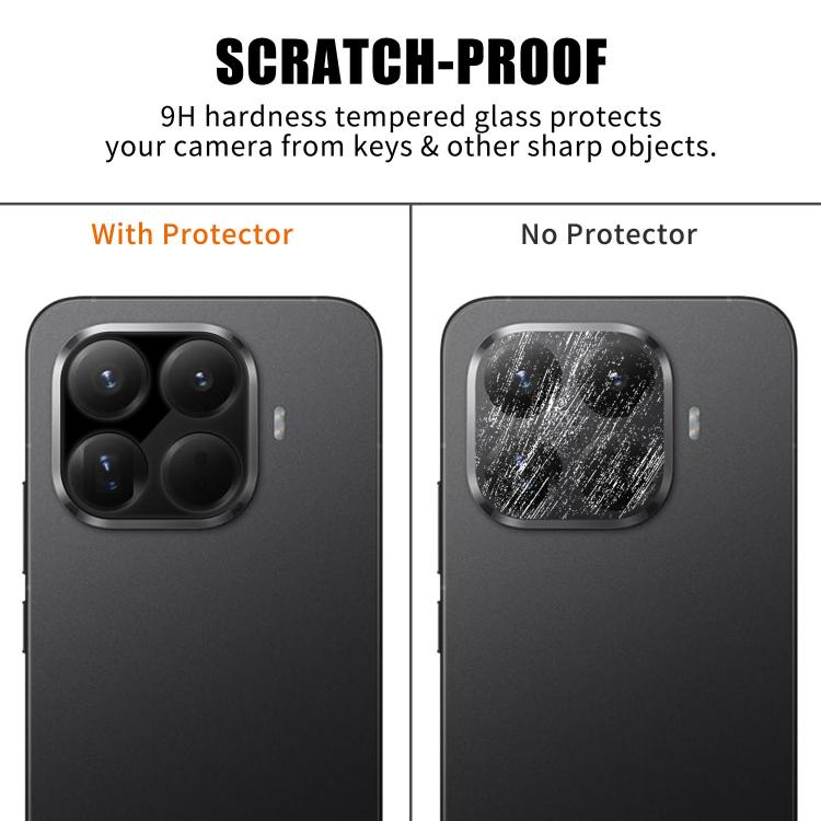 For Xiaomi 15T Pro Kalebol Silk-Screened HD Anti-Fingerprint AR Integrated Camera Lens Tempered Glass Film