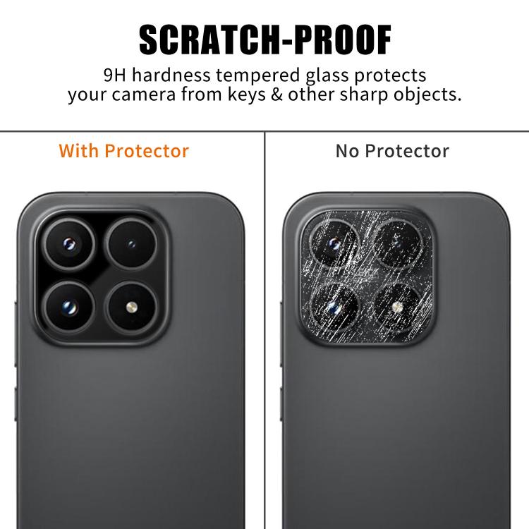 For Xiaomi 17 Kalebol Silk-Screened HD Anti-Fingerprint AR Integrated Camera Lens Tempered Glass Film