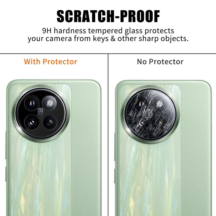For Xiaomi Civi 4 Pro Kalebol Silk-Screened HD Anti-Fingerprint AR Integrated Camera Lens Tempered Glass Film