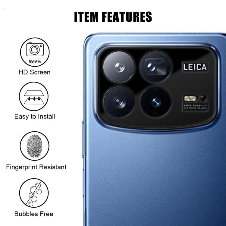 For Xiaomi Mix Fold 4 Kalebol Silk-Screened HD Anti-Fingerprint AR Integrated Camera Lens Tempered Glass Film