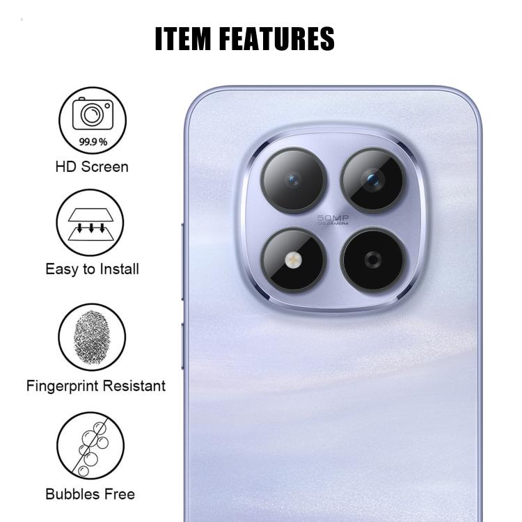 For Redmi Note 15 Pro / 15 Pro+ 5G Kalebol Transparent HD Anti-Fingerprint AR Integrated Camera Lens Tempered Glass Film