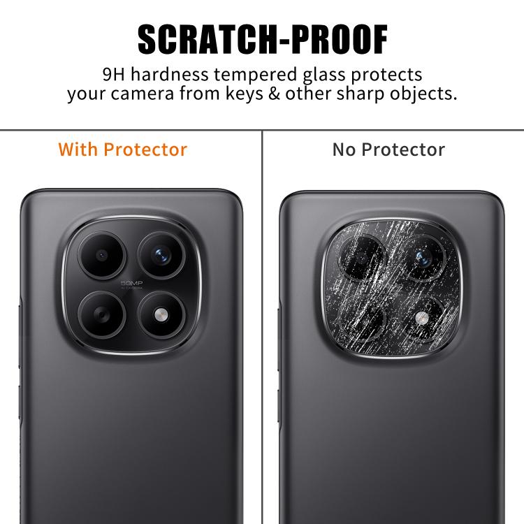 For Redmi Note 15 5G Global 164mm Kalebol Transparent HD Anti-Fingerprint AR Integrated Camera Lens Tempered Glass Film