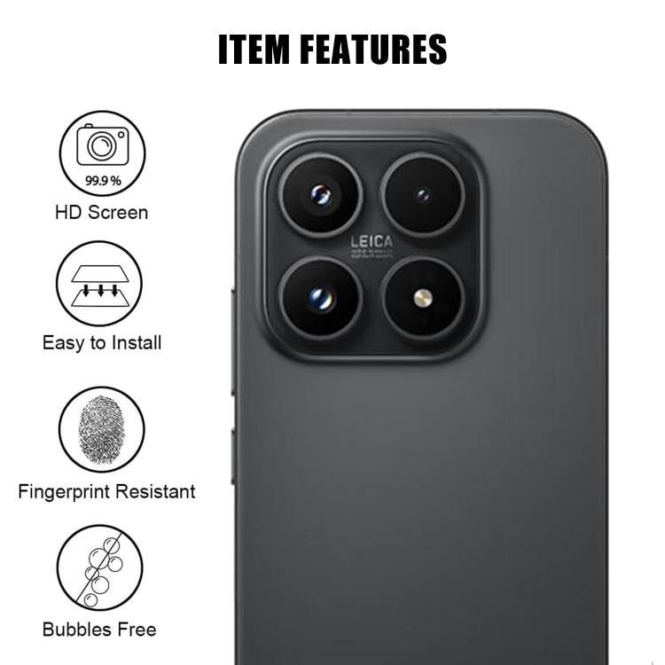 For Xiaomi 17 Kalebol Transparent HD Anti-Fingerprint AR Integrated Camera Lens Tempered Glass Film