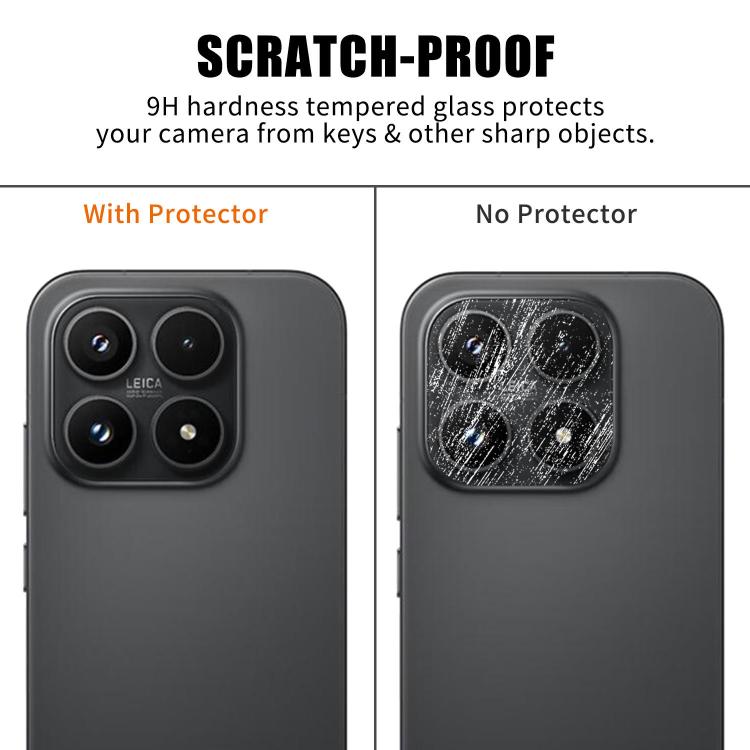 For Xiaomi 17 Kalebol Transparent HD Anti-Fingerprint AR Integrated Camera Lens Tempered Glass Film
