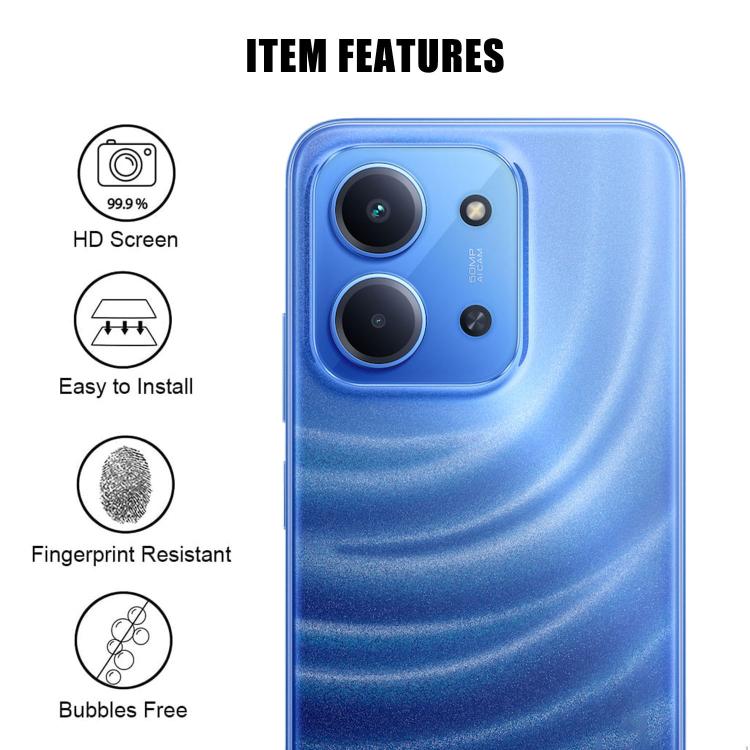 For Redmi 15C Kalebol Transparent HD Anti-Fingerprint AR Integrated Camera Lens Tempered Glass Film