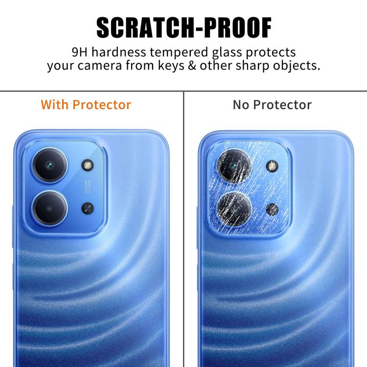 For Redmi 15C Kalebol Transparent HD Anti-Fingerprint AR Integrated Camera Lens Tempered Glass Film