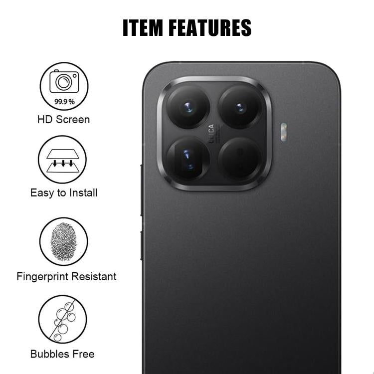 For Xiaomi 15T Pro Kalebol Transparent HD Anti-Fingerprint AR Integrated Camera Lens Tempered Glass Film