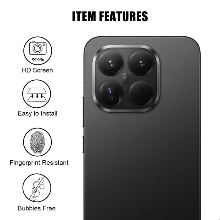 For Xiaomi 15T Kalebol Transparent HD Anti-Fingerprint AR Integrated Camera Lens Tempered Glass Film