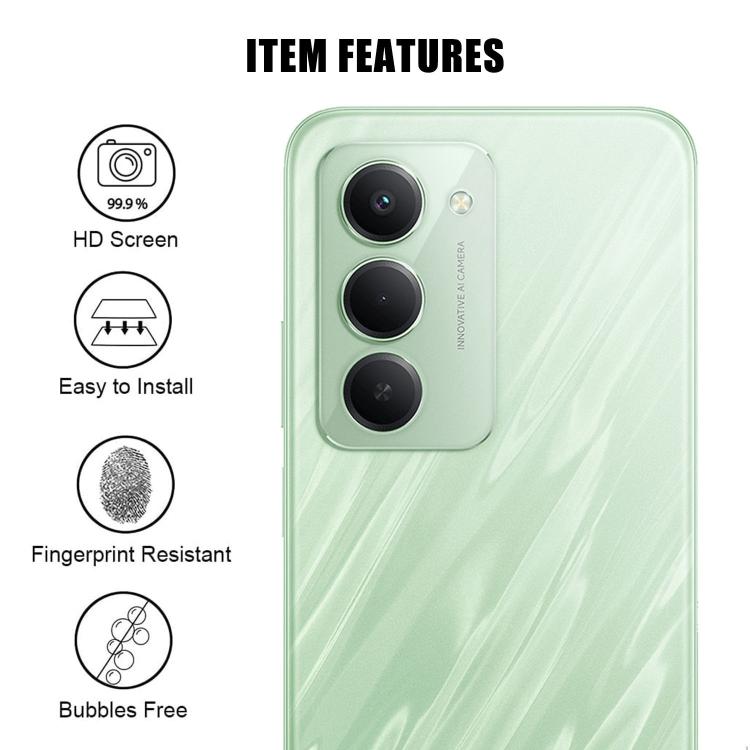 For Redmi 15 Kalebol Transparent HD Anti-Fingerprint AR Integrated Camera Lens Tempered Glass Film