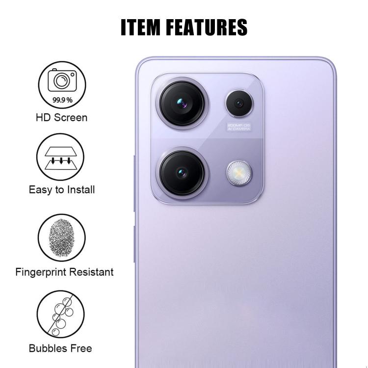 For Redmi Note 14S Kalebol Transparent HD Anti-Fingerprint AR Integrated Camera Lens Tempered Glass Film