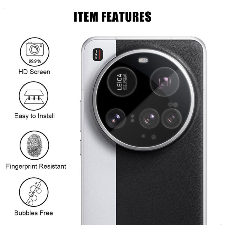 For Xiaomi 15 Ultra Kalebol Transparent HD Anti-Fingerprint AR Integrated Camera Lens Tempered Glass Film