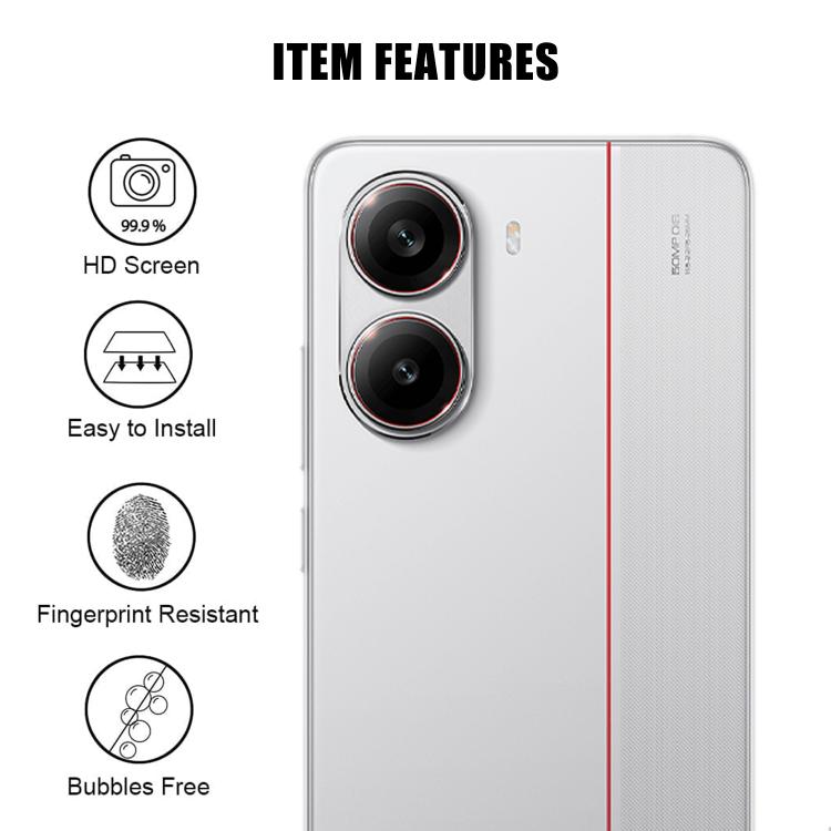 For Redmi Turbo 4 / Poco X7 Pro Kalebol Transparent HD Anti-Fingerprint AR Integrated Camera Lens Tempered Glass Film