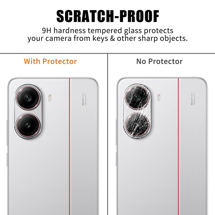 For Redmi Turbo 4 / Poco X7 Pro Kalebol Transparent HD Anti-Fingerprint AR Integrated Camera Lens Tempered Glass Film
