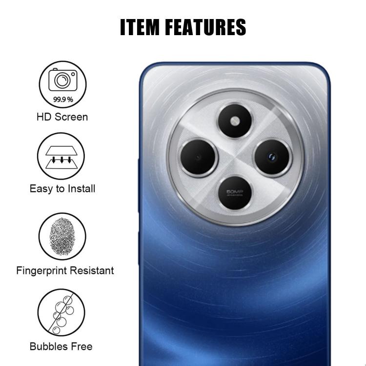 For Redmi 14C Kalebol Transparent HD Anti-Fingerprint AR Integrated Camera Lens Tempered Glass Film