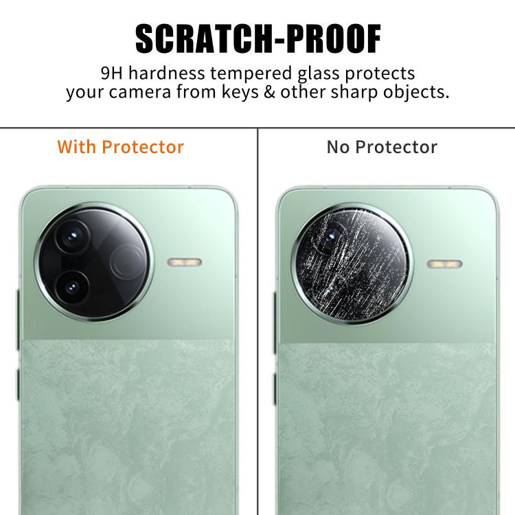 For Redmi K80 / K80 Pro Kalebol Transparent HD Anti-Fingerprint AR Integrated Camera Lens Tempered Glass Film