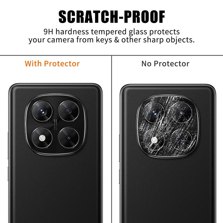 For Redmi Note 14 Pro 4G Kalebol Transparent HD Anti-Fingerprint AR Integrated Camera Lens Tempered Glass Film