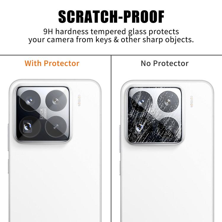 For Xiaomi 15 Pro Kalebol Transparent HD Anti-Fingerprint AR Integrated Camera Lens Tempered Glass Film