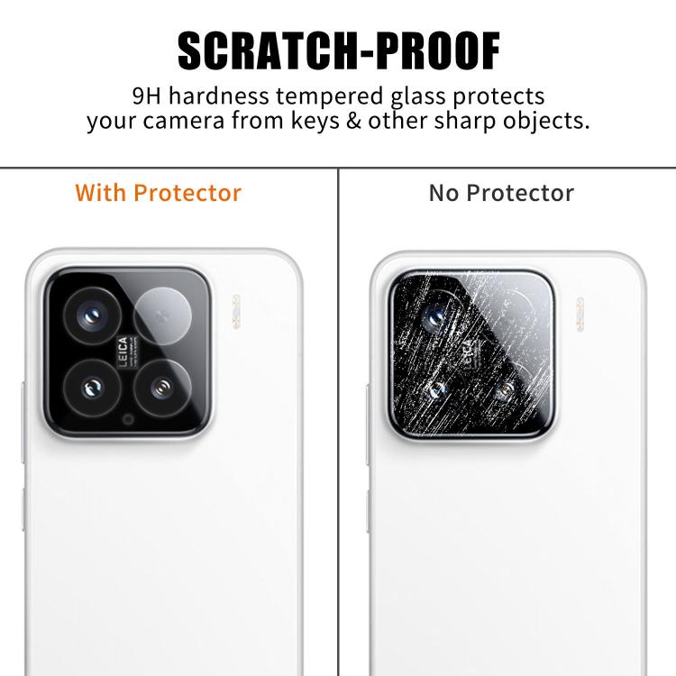 For Xiaomi 15 Kalebol Transparent HD Anti-Fingerprint AR Integrated Camera Lens Tempered Glass Film