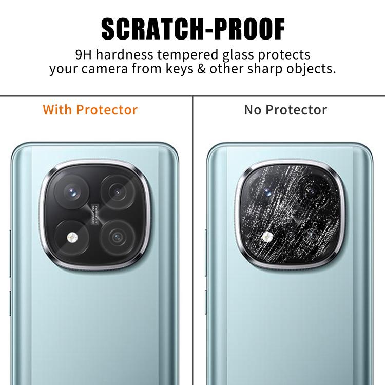 For Redmi Note 14 Pro+ Kalebol Transparent HD Anti-Fingerprint AR Integrated Camera Lens Tempered Glass Film