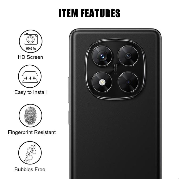 For Redmi Note 14 Pro 5G Kalebol Transparent HD Anti-Fingerprint AR Integrated Camera Lens Tempered Glass Film