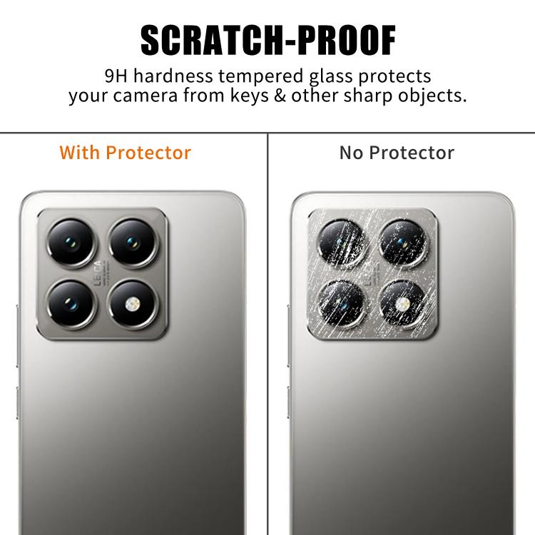 For Xiaomi 14T Kalebol Transparent HD Anti-Fingerprint AR Integrated Camera Lens Tempered Glass Film