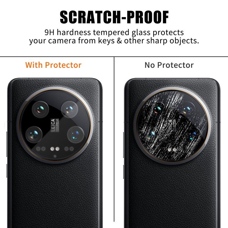For Xiaomi 14 Ultra Kalebol Transparent HD Anti-Fingerprint AR Integrated Camera Lens Tempered Glass Film