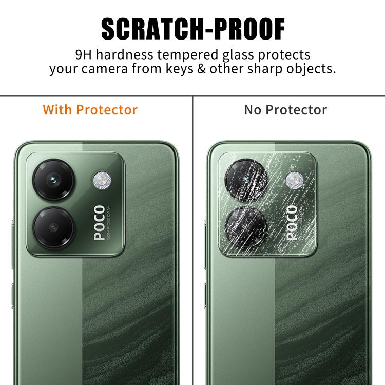 For Xiaomi Poco M7 Pro 5G Kalebol Transparent HD Anti-Fingerprint AR Integrated Camera Lens Tempered Glass Film