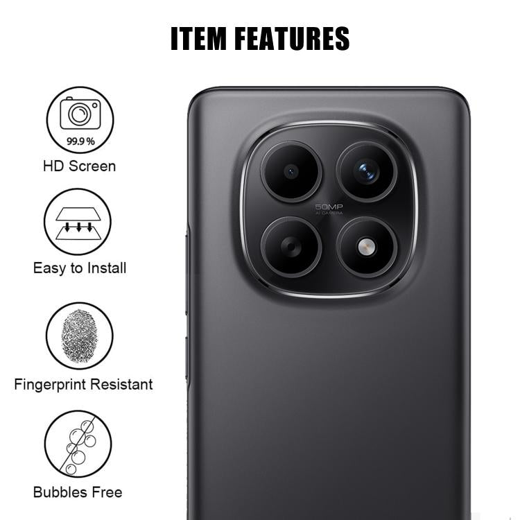 For Redmi Note 15 4G Global 164mm Kalebol Transparent HD Anti-Fingerprint AR Integrated Camera Lens Tempered Glass Film