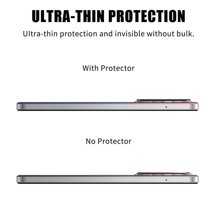For Xiaomi Poco M7 4G / M7 Pius 5G Kalebol Transparent HD Anti-Fingerprint AR Integrated Camera Lens Tempered Glass Film