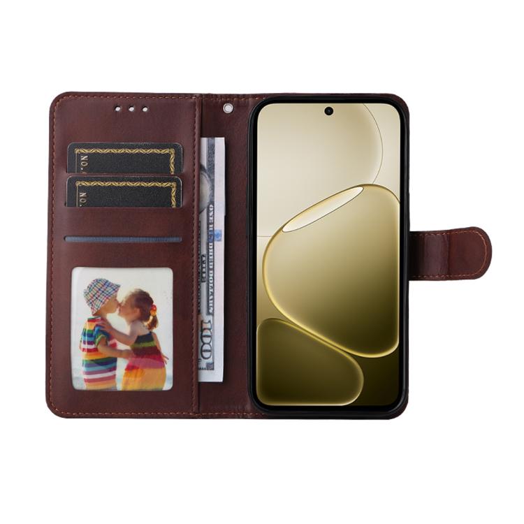 For OPPO A6 4G / A6x 4G / 5G Global ENKAY Card Wallet Calf Texture Leather Phone Case with Screen Film
