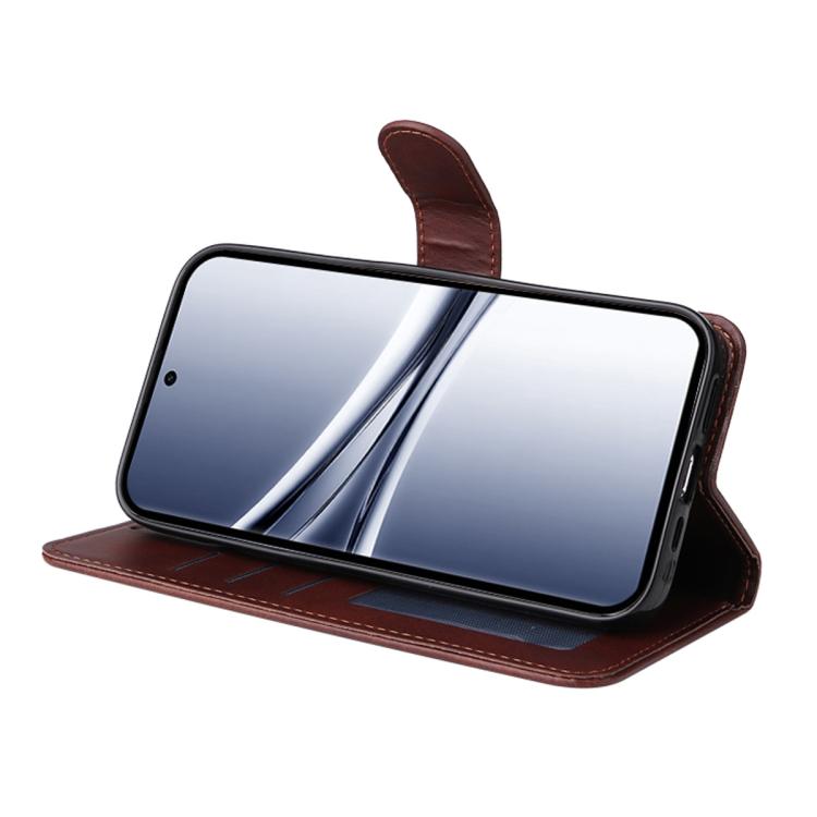 For Redmi Note 15 Pro+ 5G Global 163.3mm ENKAY Card Wallet Calf Texture Leather Phone Case with Full Glue Coverage Soft Hydrogel Film