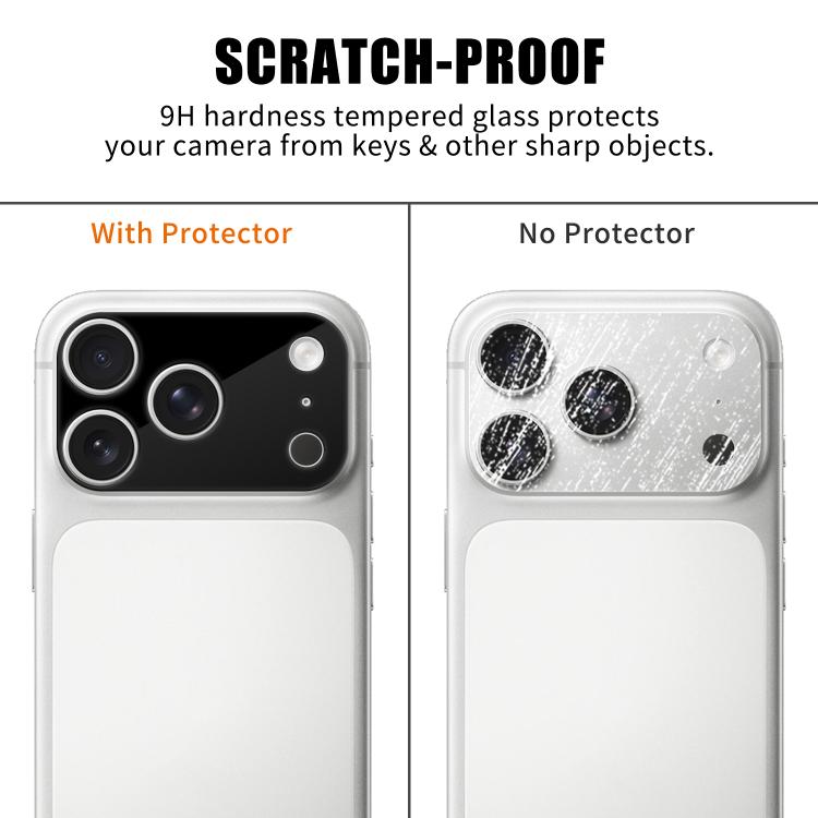 For iPhone 17 Pro Max Kalebol Silk-Screened HD Anti-Fingerprint AR Integrated Camera Lens Tempered Glass Film
