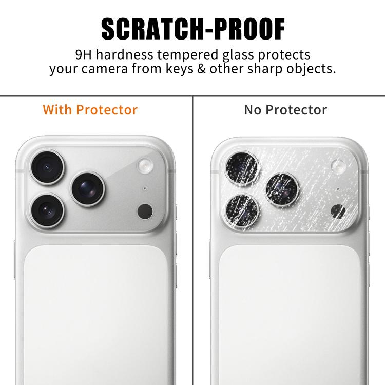 For iPhone 17 Pro Max Kalebol Transparent HD Anti-Fingerprint AR Integrated Camera Lens Tempered Glass Film