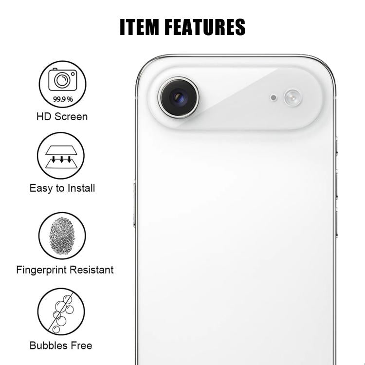 For iPhone Air Kalebol Transparent HD Anti-Fingerprint AR Integrated Camera Lens Tempered Glass Film