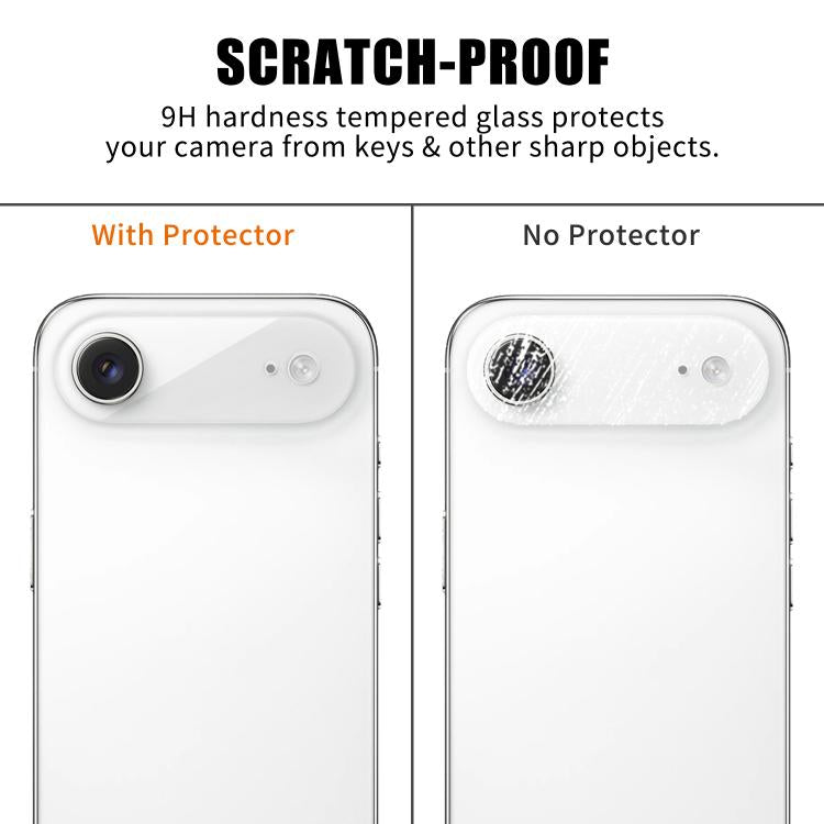 For iPhone Air Kalebol Transparent HD Anti-Fingerprint AR Integrated Camera Lens Tempered Glass Film