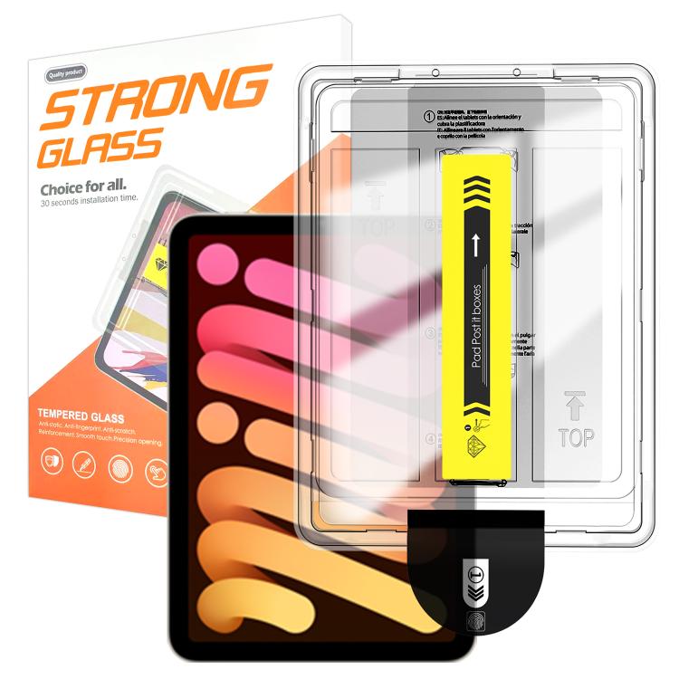 For iPad mini 2024 / mini 6 Easy Install Box Dust-Free HD Curved Edge Anti-Fingerprint Tempered Glass Tablet Film