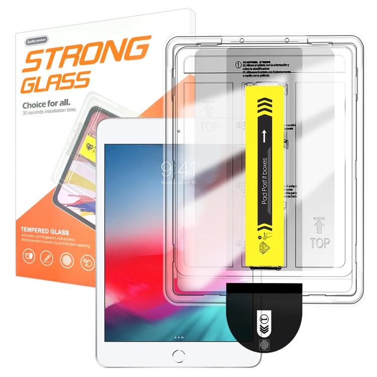For iPad mini 5 / mini 4 Easy Install Box Dust-Free HD Curved Edge Anti-Fingerprint Tempered Glass Tablet Film
