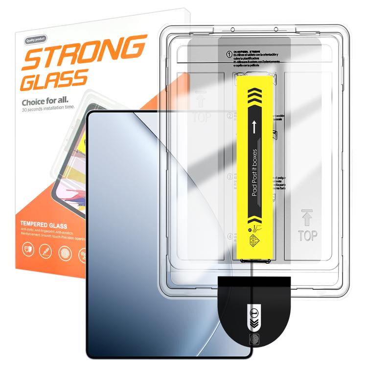 For Xiaomi Pad 7 Ultra Easy Install Box Dust-Free HD Curved Edge Anti-Fingerprint Tempered Glass Tablet Film