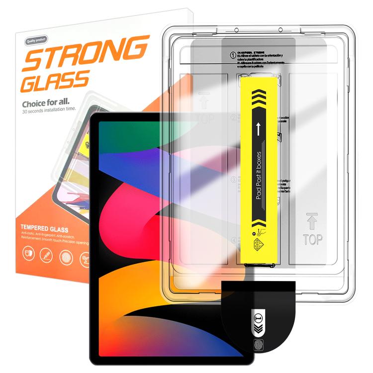 For Redmi Pad SE 8.7 Easy Install Box Dust-Free HD Curved Edge Anti-Fingerprint Tempered Glass Tablet Film