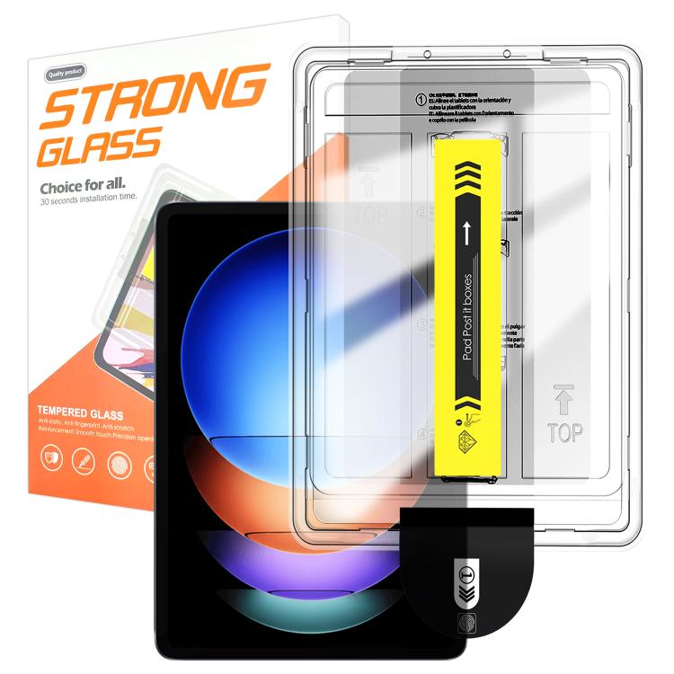 For Xiaomi Pad 6S Pro / 7S Pro Easy Install Box Dust-Free HD Curved Edge Anti-Fingerprint Tempered Glass Tablet Film