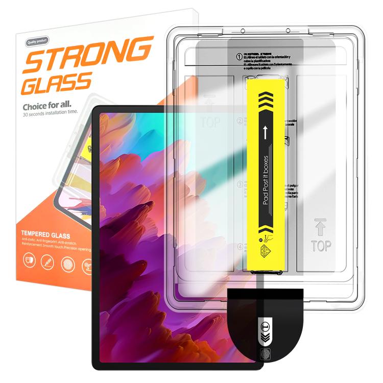 For Lenovo Xiaoxin Pad Pro 12.7 /  Tab P12 Easy Install Box Dust-Free HD Curved Edge Anti-Fingerprint Tempered Glass Tablet Film