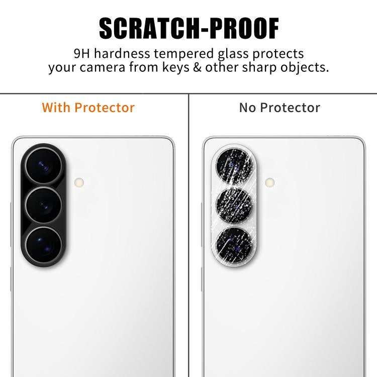For Samsung Galaxy S26 / S26+ 5G Kalebol Silk-Screened HD Anti-Fingerprint AR Integrated Camera Lens Tempered Glass Film