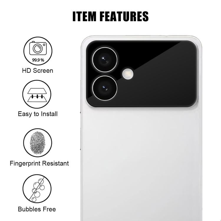 For Samsung Galaxy S26 Edge 5G Kalebol Silk-Screened HD Anti-Fingerprint AR Integrated Camera Lens Tempered Glass Film