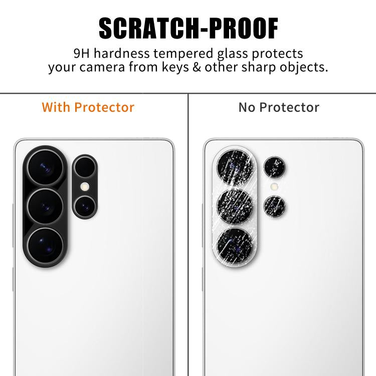 For Samsung Galaxy S26 Ultra 5G Kalebol Silk-Screened HD Anti-Fingerprint AR Integrated Camera Lens Tempered Glass Film